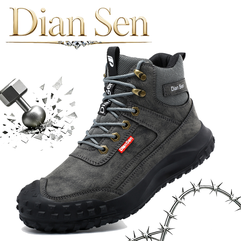 Mens Fashion Workwear - Men's Safety Work Boots Steel Toe