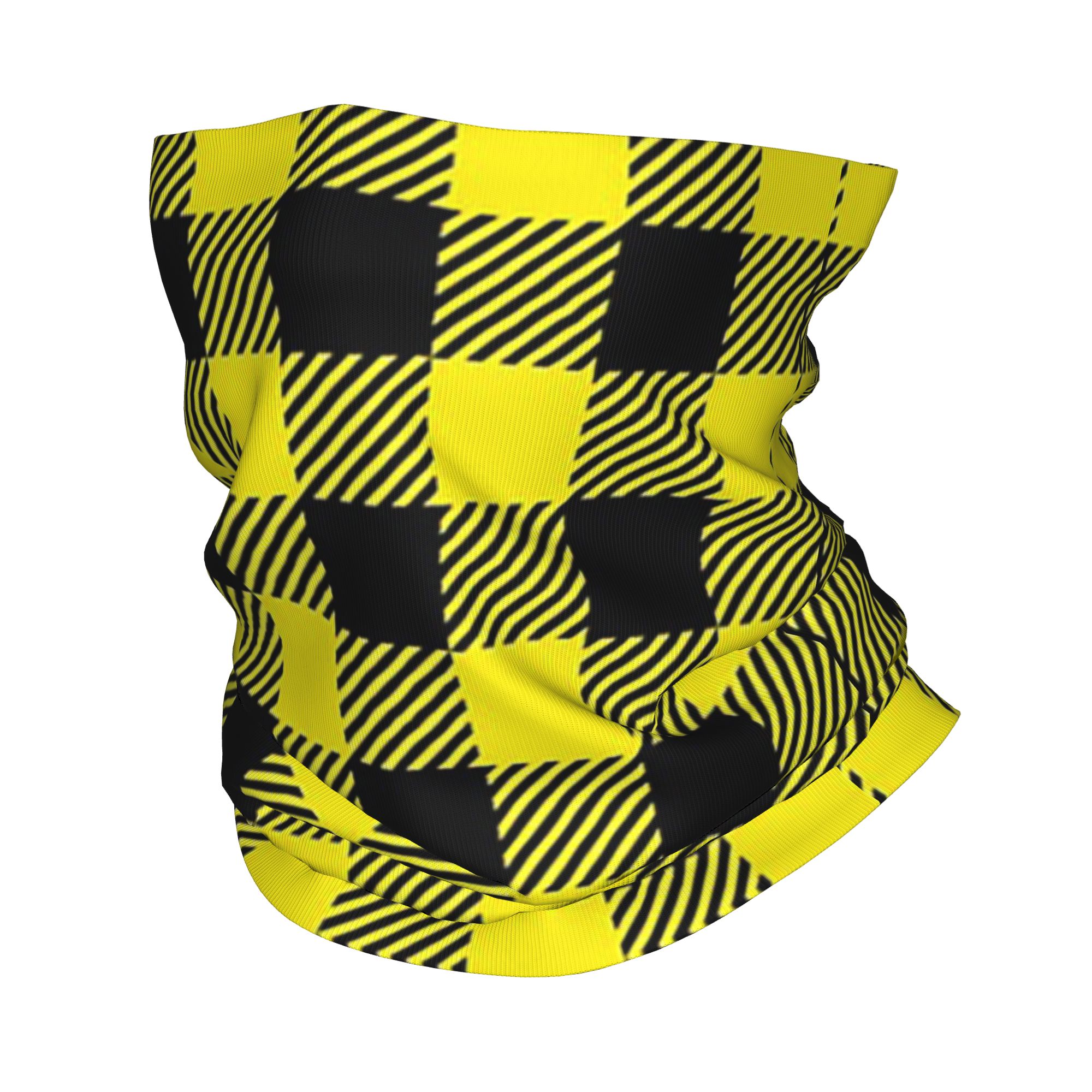 Yellow Men'S Fashion - Yellow And Black Buffalo Check Pattern