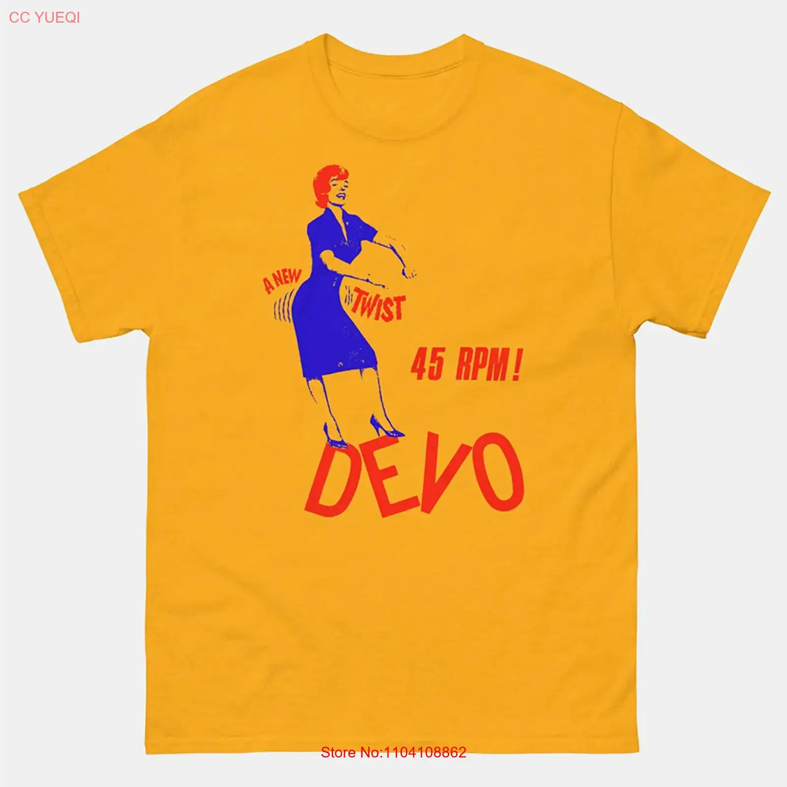 Yellow Men'S Fashion - DEVO band a new twist yellow