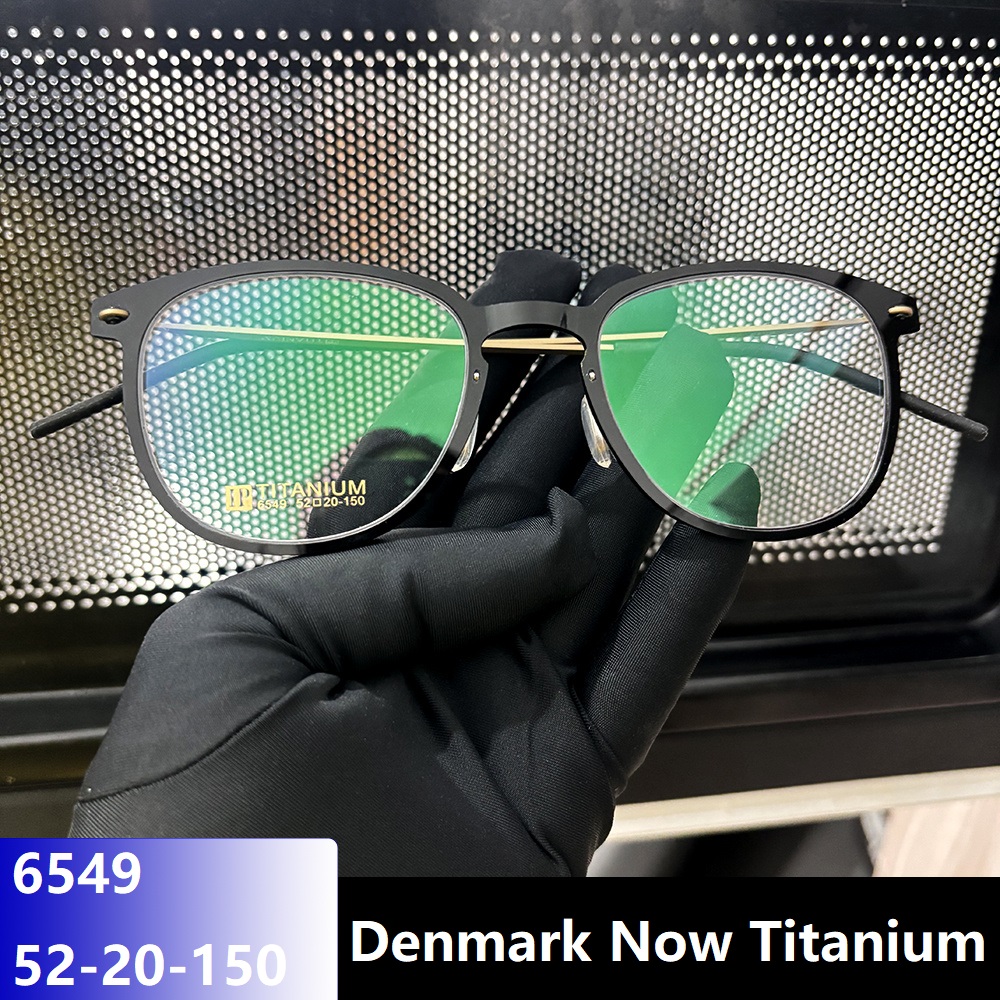 Men'S Fashion Glasses 2026 - Denmark Brand 6549 Oval Round Screwless