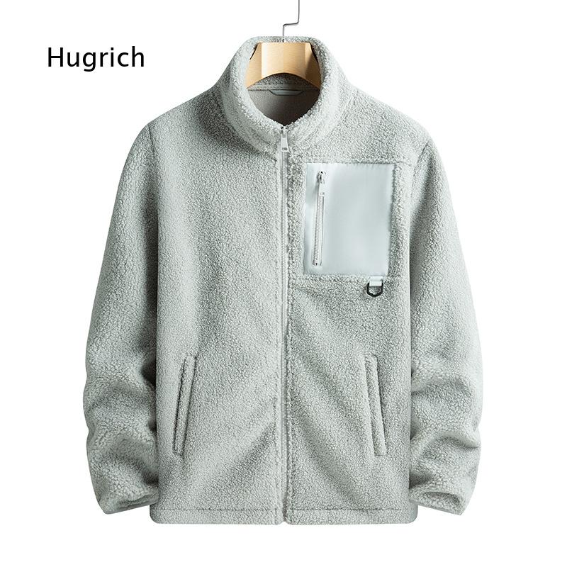 Sherpa Jacket Fleece - Mens Tan Solid Sherpa Fleece Jacket
