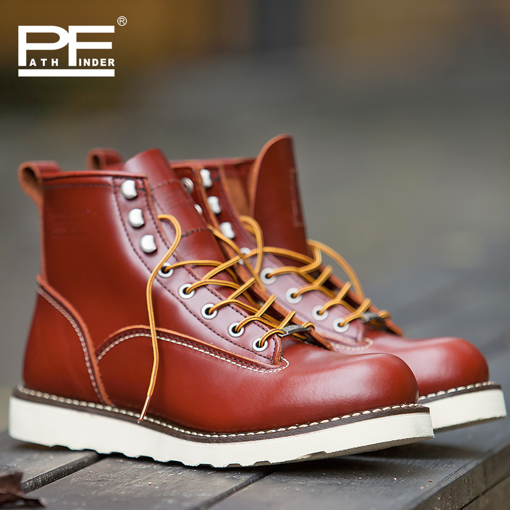 Yellow Men'S Fashion - pf Men's Fashion Genuine Leather Mid-calf