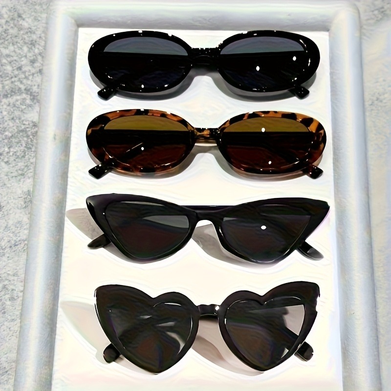 Men Fashion Photography - 4 Pairs of Glasses Combination Oval