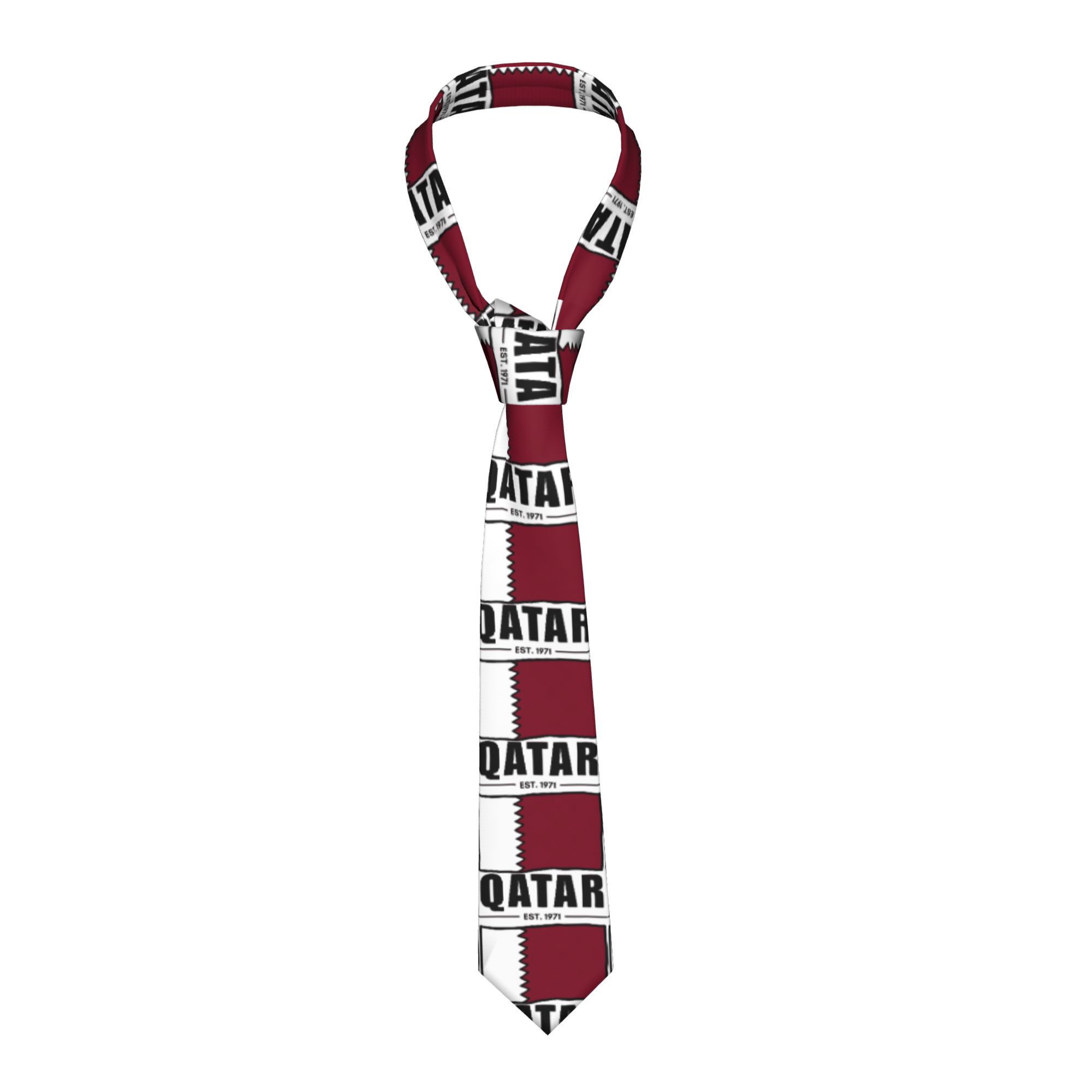 Men'S Fashion Qatar - Qatar Est.1971 Hand Drawn National Flag