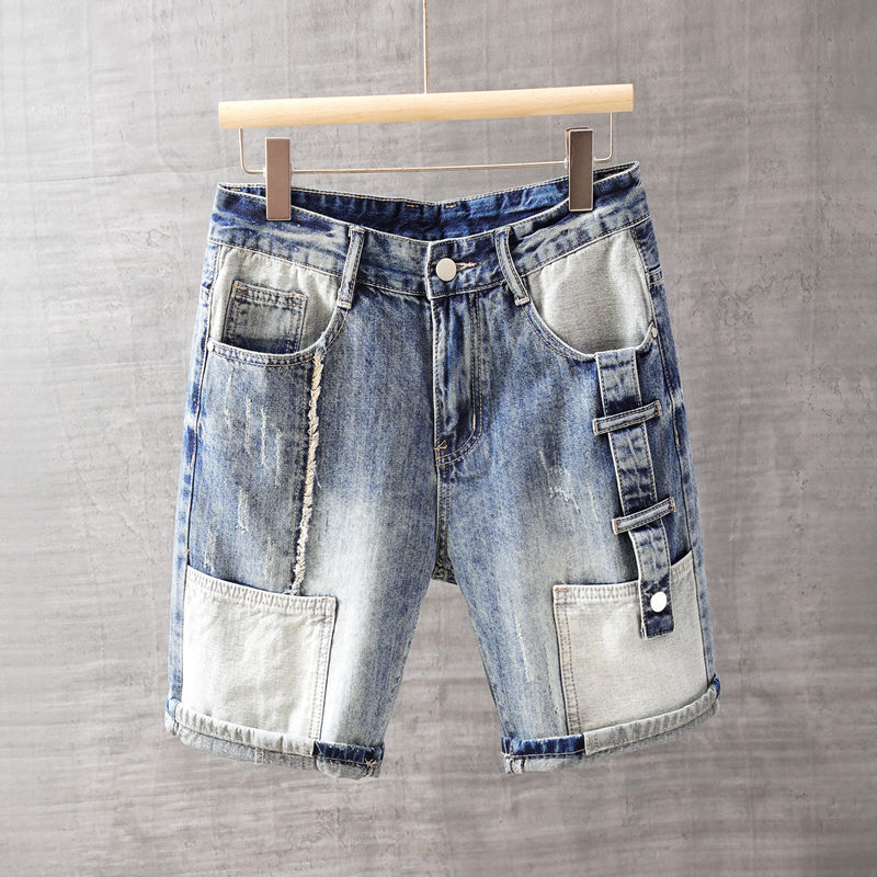 Mens Fashion Denim - Men's Short Jeans Pants with Pockets