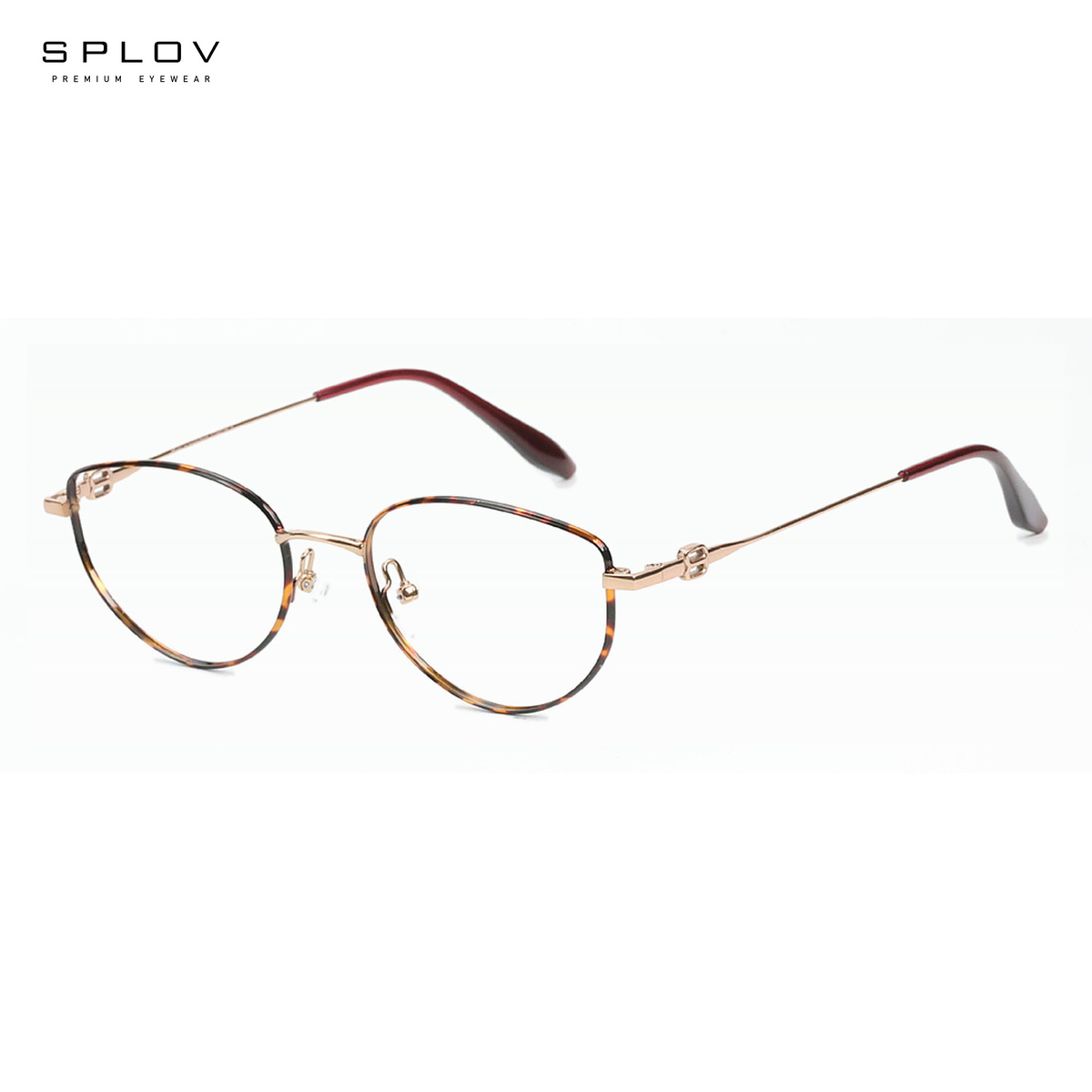 Men'S Fashion Non Prescription Glasses - Retro Metal Cat-eye Eye Glasses Frames