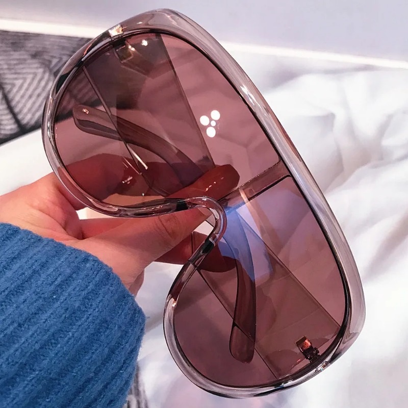 Men'S Fashion Y2K - y2k One Piece Oversize Shield Sunglasses