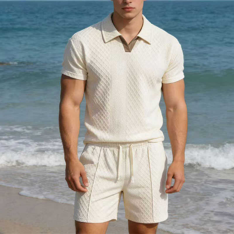 Mens Fashion Workwear - 2026 Summer100kg Men Suits Solid Color