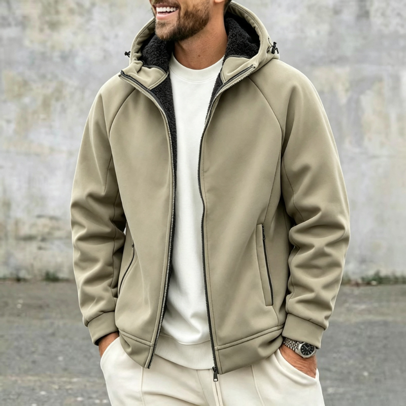Thick Polar Fleece Jacket Men  - Sherpa Jacket Fleece 评论和价格