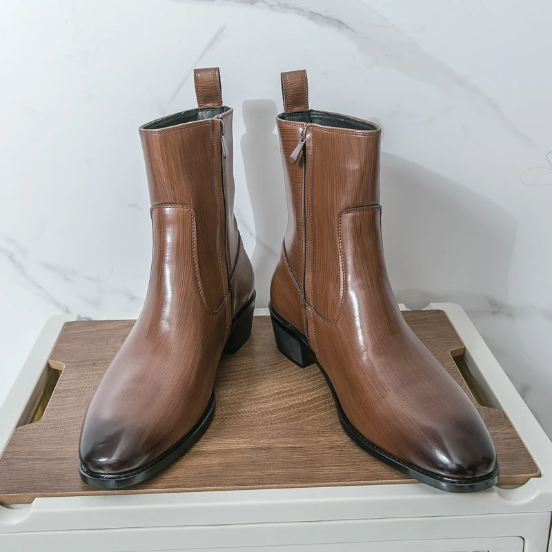 Classic Comfy Ankle Boots Bota - Fashion Men'S Boots 评论和价格