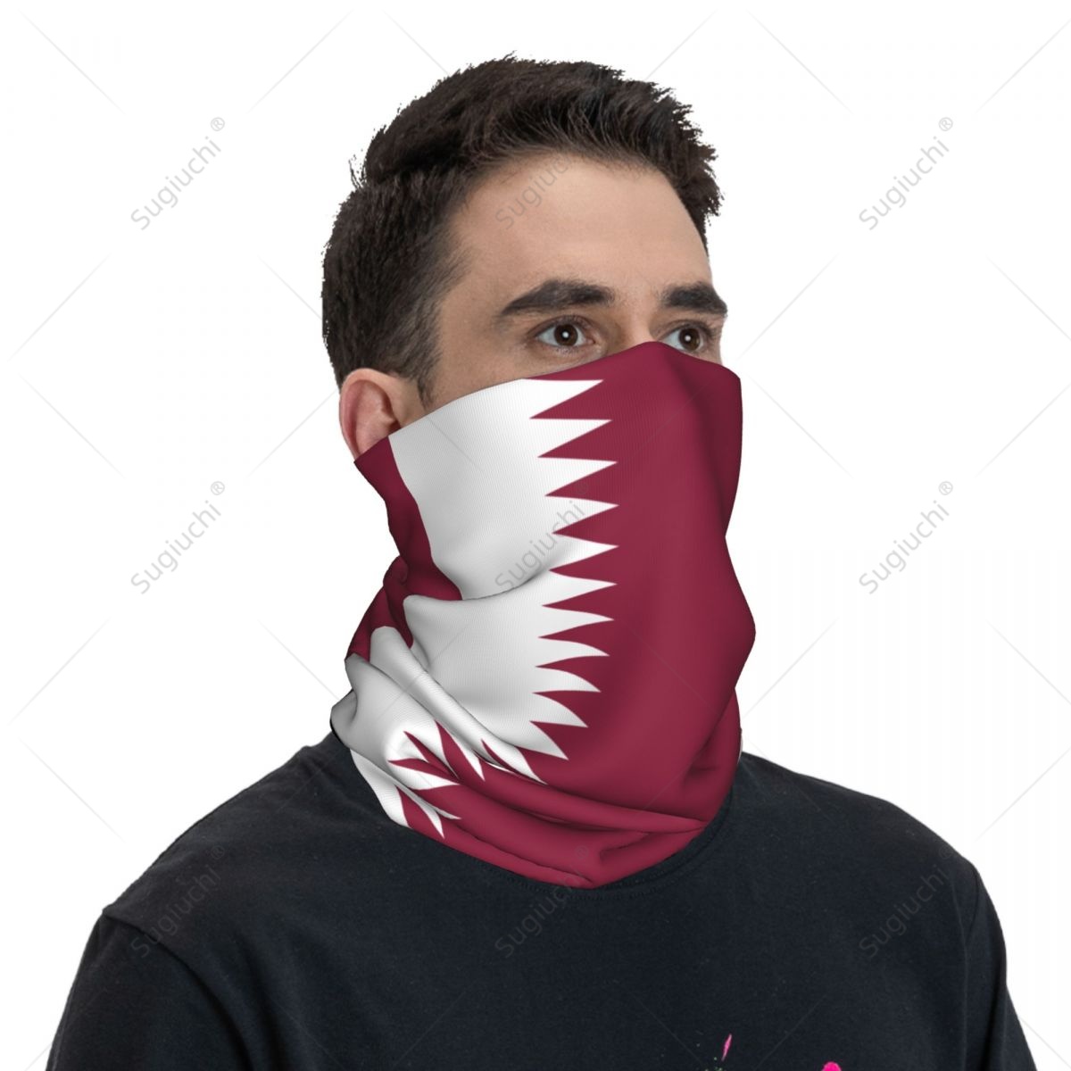 Unisex Qatar Flag Neckerchief  - Men'S Fashion Qatar 评论和价格
