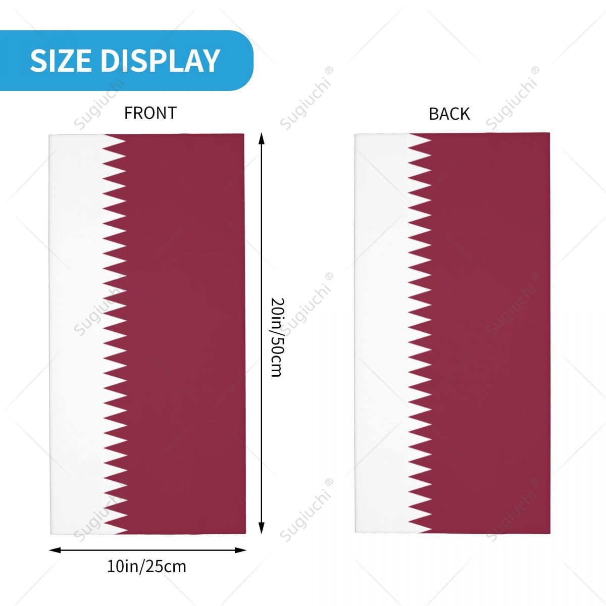 Unisex Qatar Flag Neckerchief  - Men'S Fashion Qatar 评论和价格