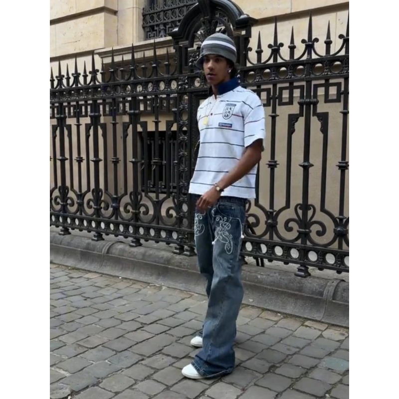 Retro Y2K 2 Pcs Set Street Sty - Men'S Fashion Y2K 评论和价格