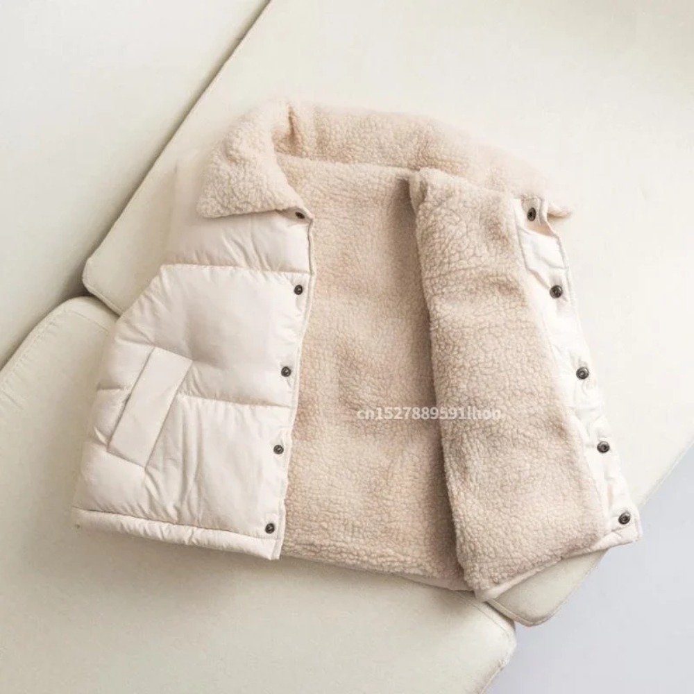 Kids Winter Warm Puffer Vest S - Sherpa Jacket Fleece 评论和价格