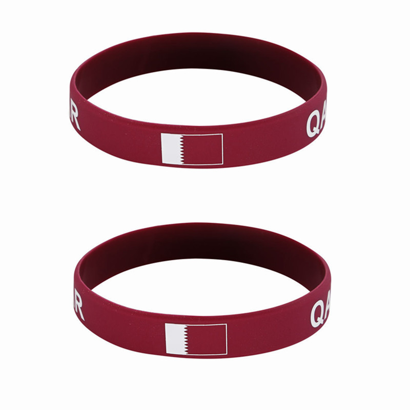 2pcs Qatar Flag Silicone Brace - Men'S Fashion Qatar 评论和价格