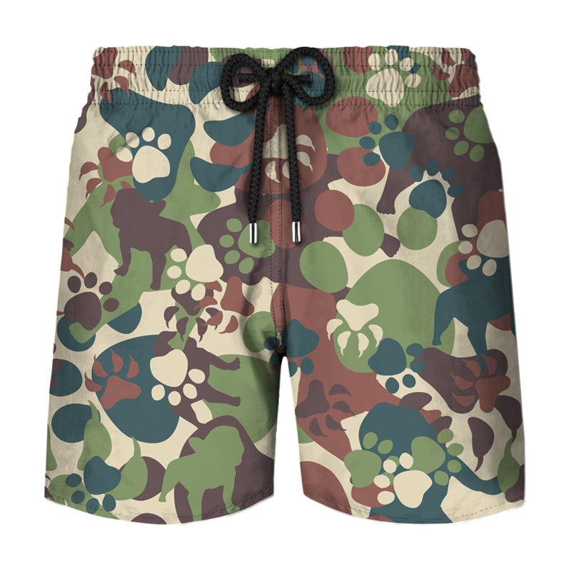 Fashion Camouflage Board Short - Mens Fashion Camo Pants 评论和价格