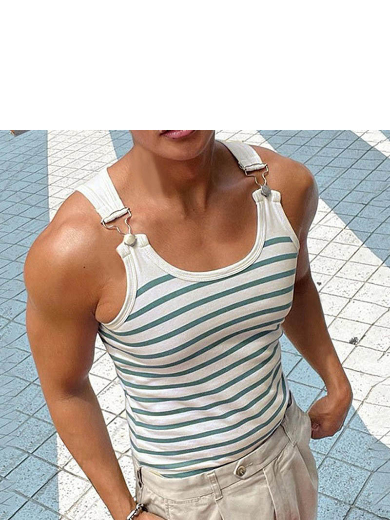Slim Fit Metal Buttoned Tank T - Men'S Fashion Online 评论和价格