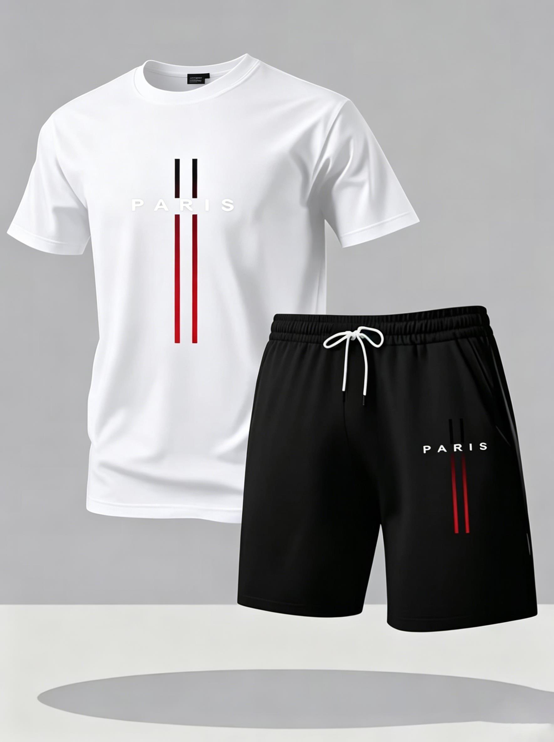 Men Quick Dry 2 Piece Sport Tr - Paris Men'S Fashion 评论和价格