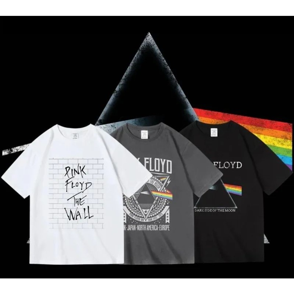 Pink Floyd The Moon Album T-sh - Men'S Fashion Pink Shirt 评论和价格