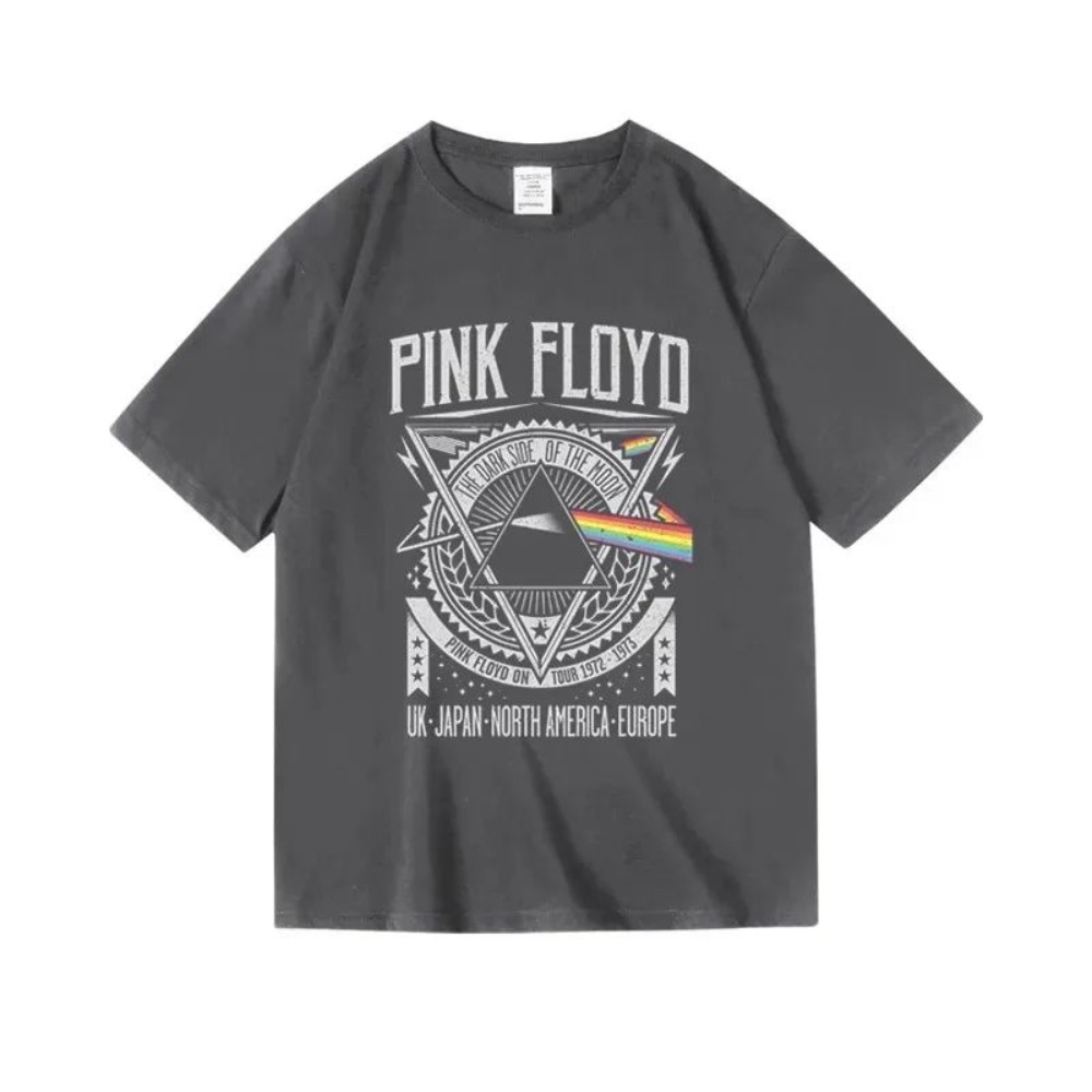 Pink Floyd The Moon Album T-sh - Men'S Fashion Pink Shirt 评论和价格