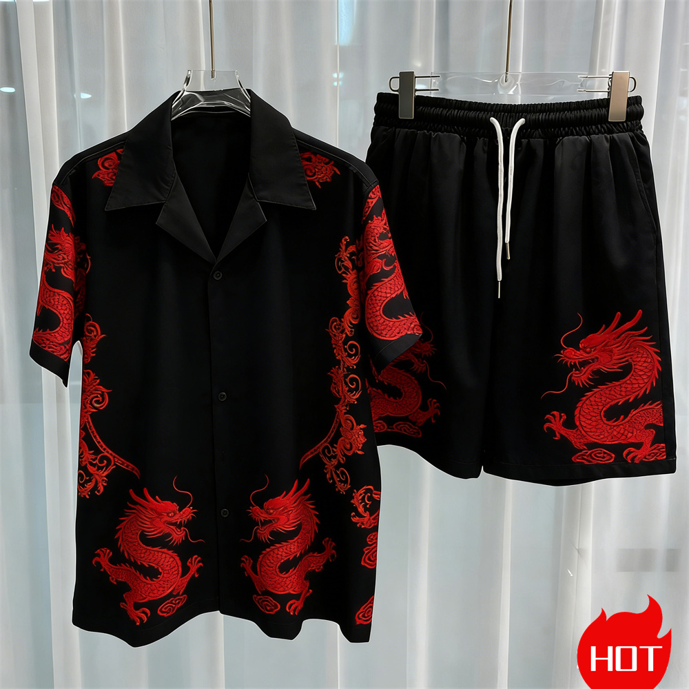 Digital Printed men's Set Fash - Men'S Fashion Y2K 评论和价格