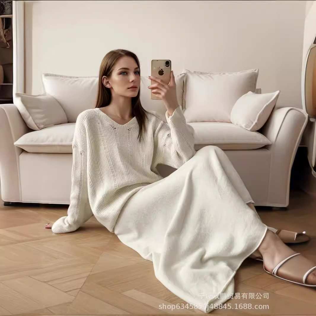 2026 Women's Knitted Set Loose - Men'S Fashion Outfits 2026 评论和价格