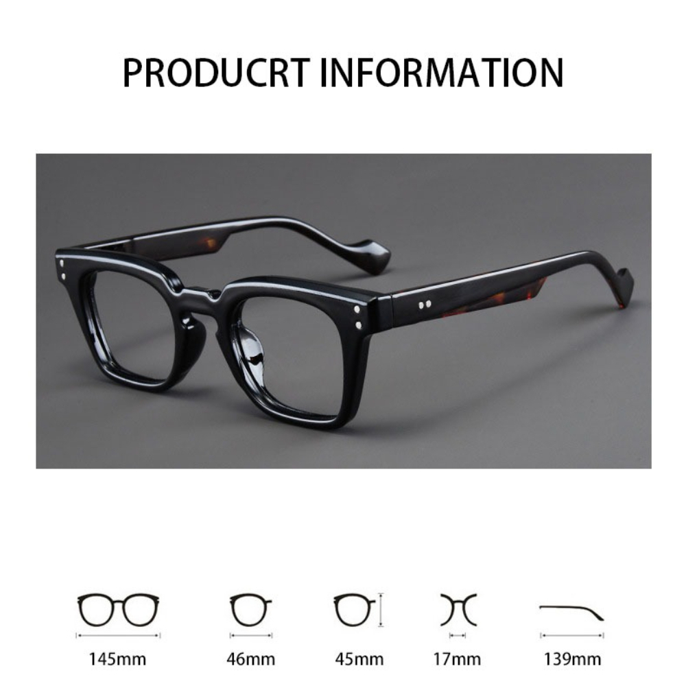 New Large-frame Eyeglasses Fas - Men'S Fashion Non Prescription Glasses 评论和价格