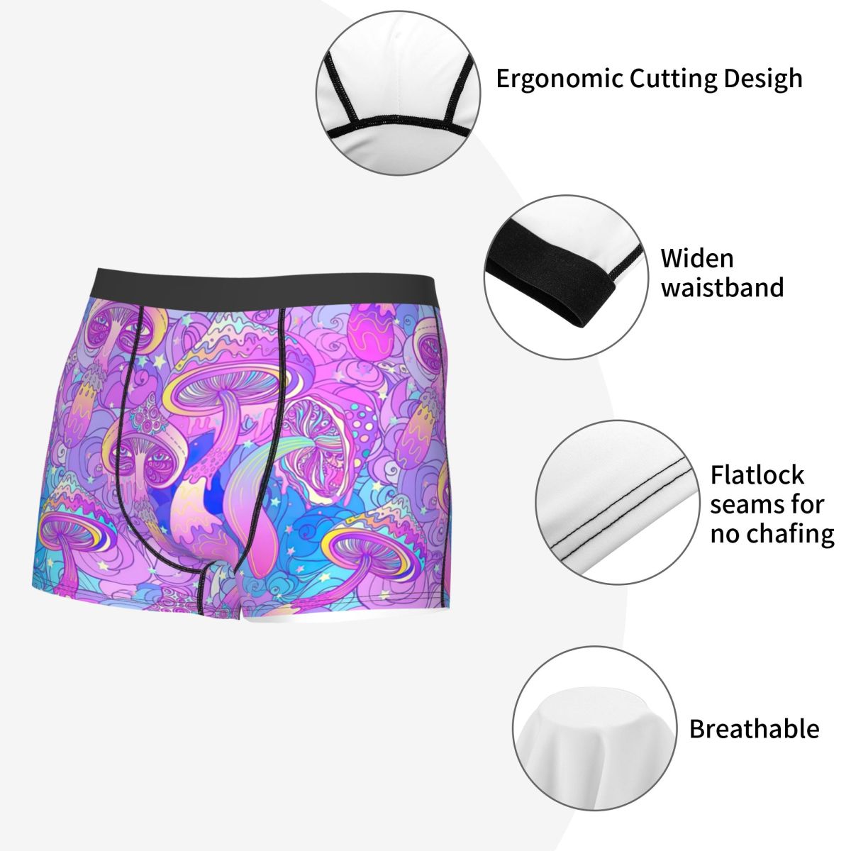 Male Fashion Psychedelic Magic - Men'S Fashion Underwear 评论和价格