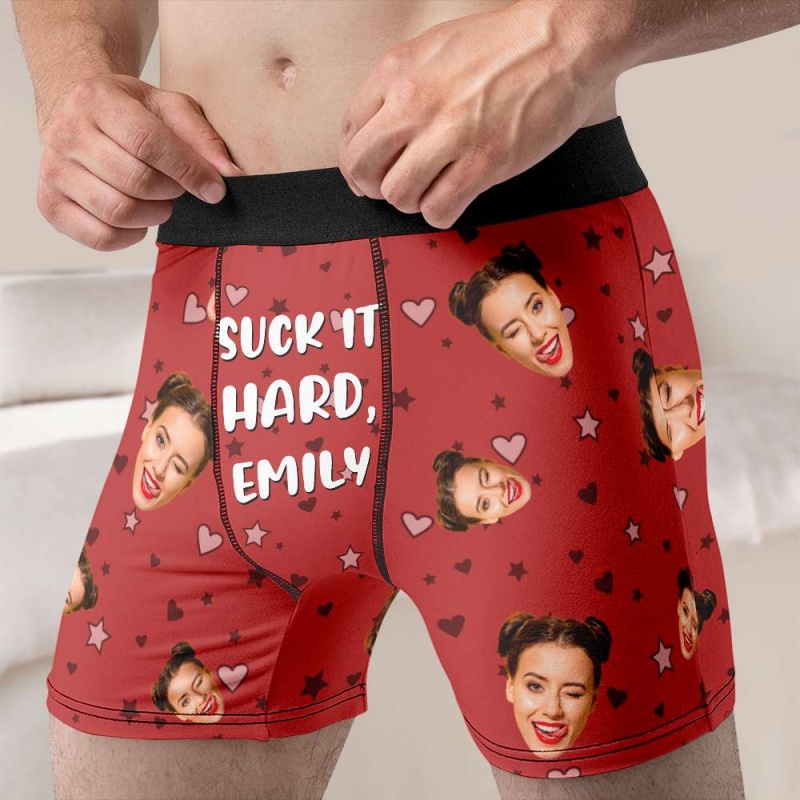 Custom Photo & Name Men's Boxe - Men'S Fashion Underwear 评论和价格