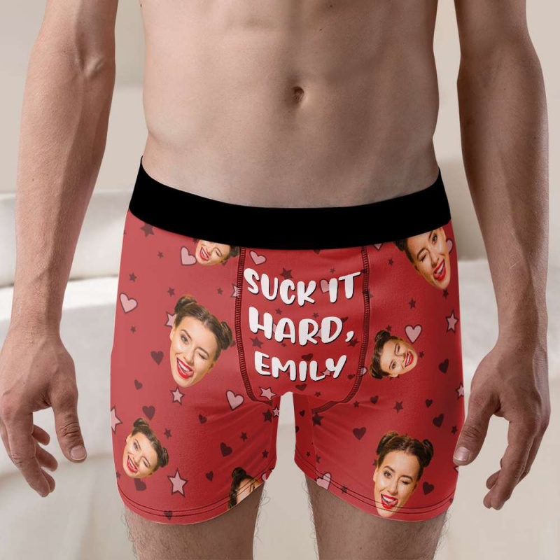 Custom Photo & Name Men's Boxe - Men'S Fashion Underwear 评论和价格