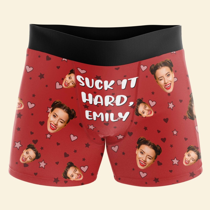 Custom Photo & Name Men's Boxe - Men'S Fashion Underwear 评论和价格