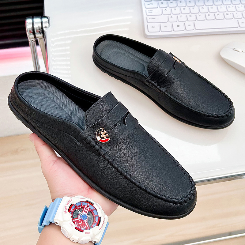Men Slippers Fashion Leather L - Men'S Fashion Loafers Shoes 评论和价格