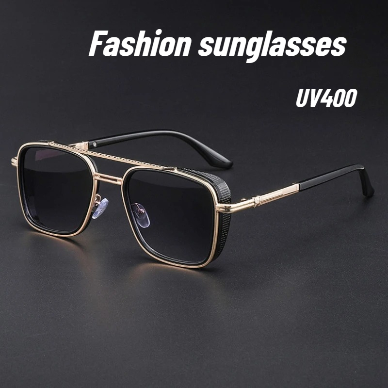 Retro Oval-framed Sunglasses M - Men Fashion Photography 评论和价格