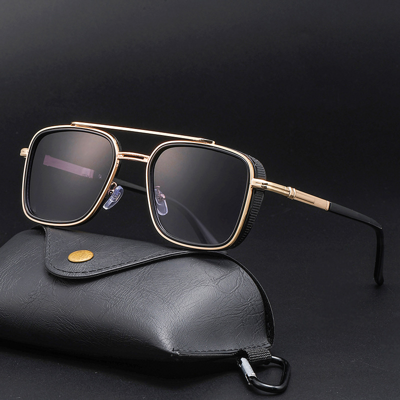 Retro Oval-framed Sunglasses M - Men Fashion Photography 评论和价格