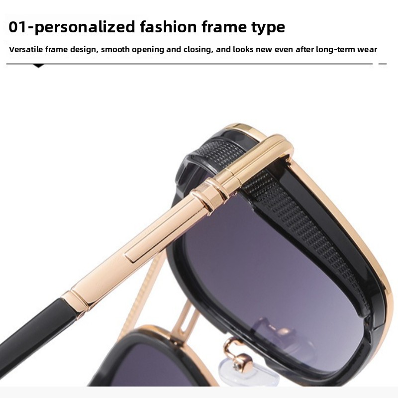 Retro Oval-framed Sunglasses M - Men Fashion Photography 评论和价格