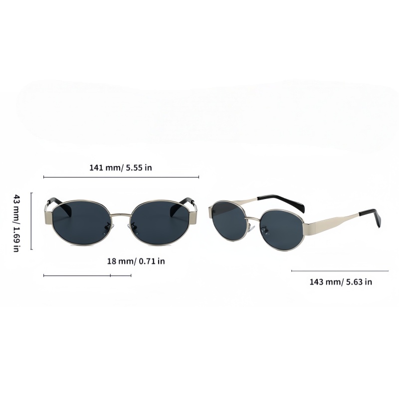 Retro Metal Round Frame Sungla - Men Fashion Photography 评论和价格