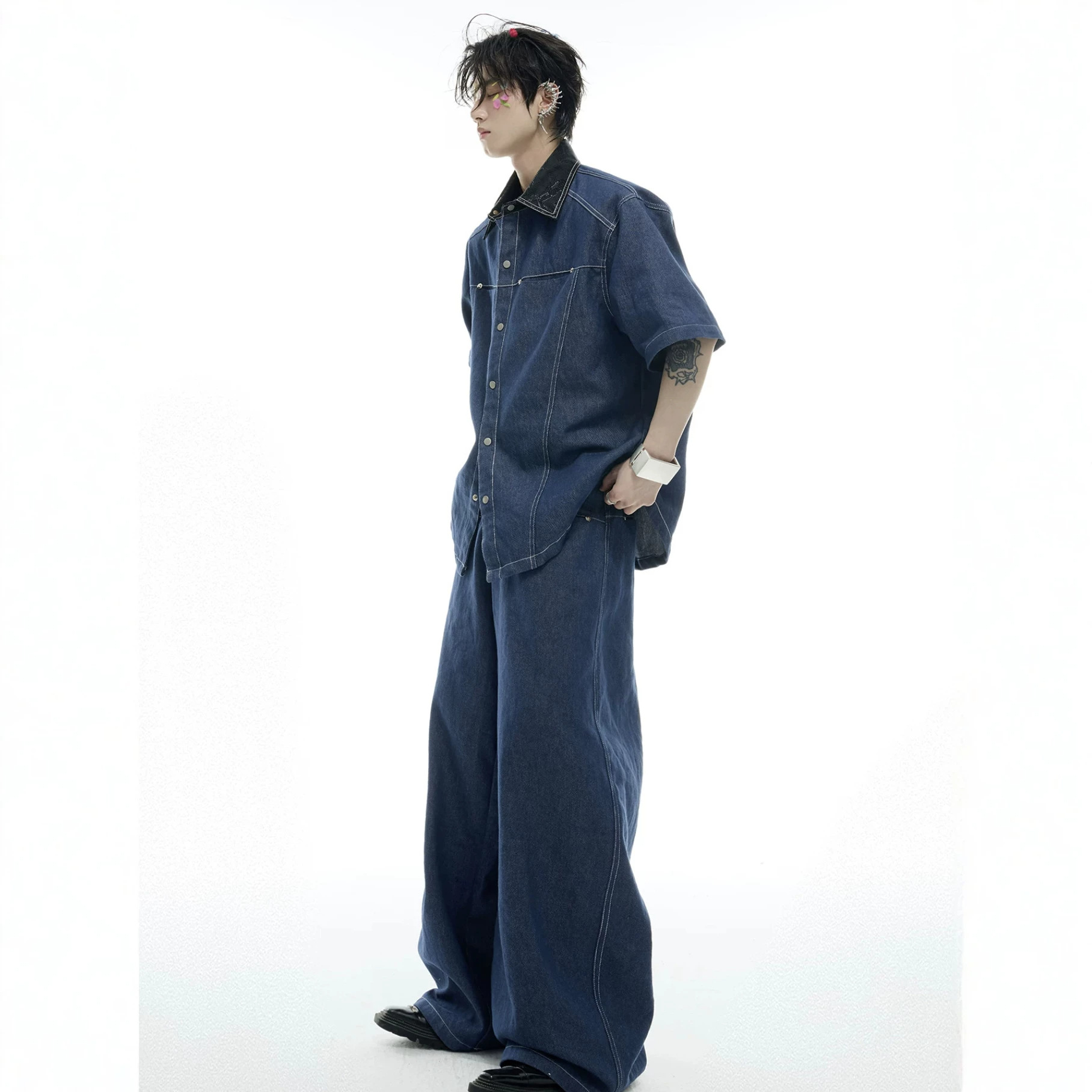 Summer Men's Denim Matching Se - Mens Fashion Denim 评论和价格