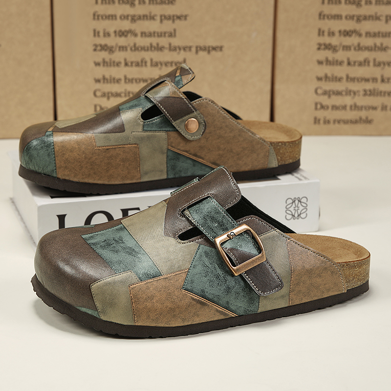 Unisex Cork Closed Toe Slipper - Men'S Fashion For 45 Years Old 评论和价格