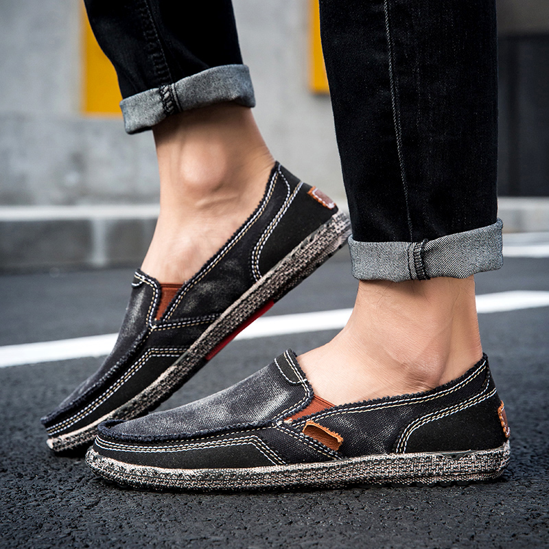 Fashion Breathable Canvas Shoe - Mens Fashion Denim 评论和价格