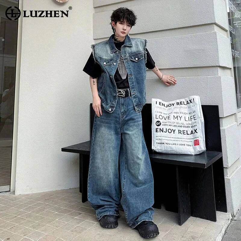 LUZHEN 2026 Summer Denim Two-p - Mens Fashion Denim 评论和价格