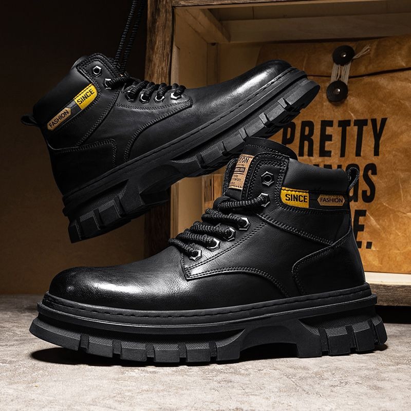 Vintage Men Platform Ankle Boo - Fashion Men'S Boots 评论和价格