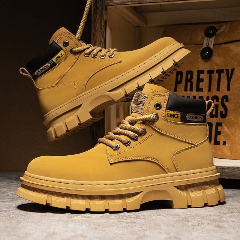 Vintage Men Platform Ankle Boo - Fashion Men'S Boots 评论和价格