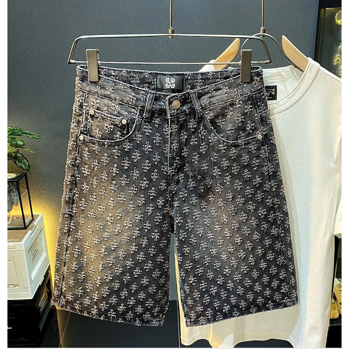 Summer High Street Denim Short - Men'S Fashion Jeans 评论和价格