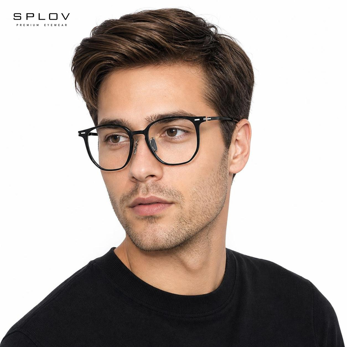 Lightweight Oversize Square TR - Men'S Fashion Non Prescription Glasses 评论和价格