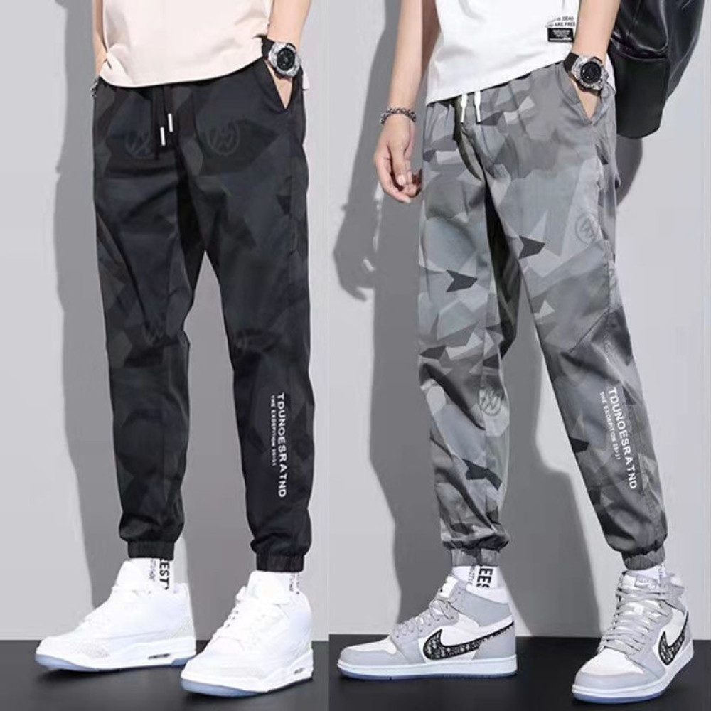 Mens Camo Joggers Summer Thin  - Mens Fashion Camo Pants 评论和价格