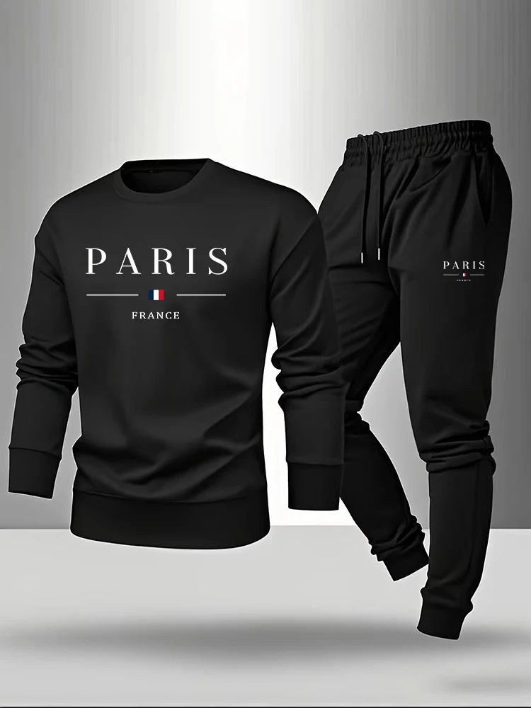 Paris Print Men's Set Pullover - Paris Men'S Fashion 评论和价格