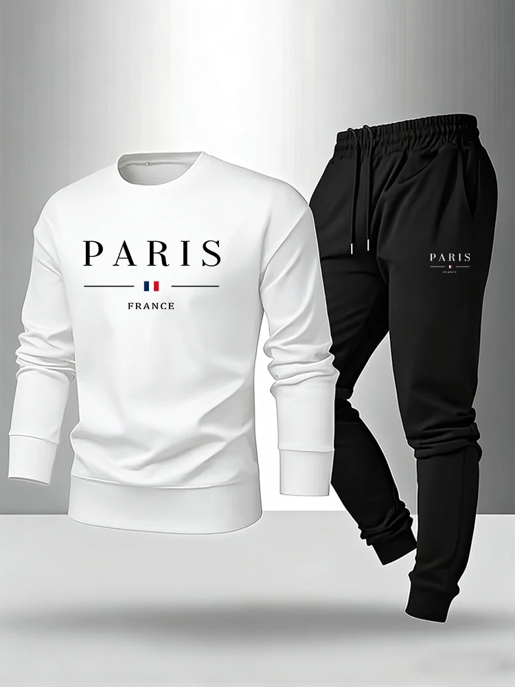 Paris Print Men's Set Pullover - Paris Men'S Fashion 评论和价格