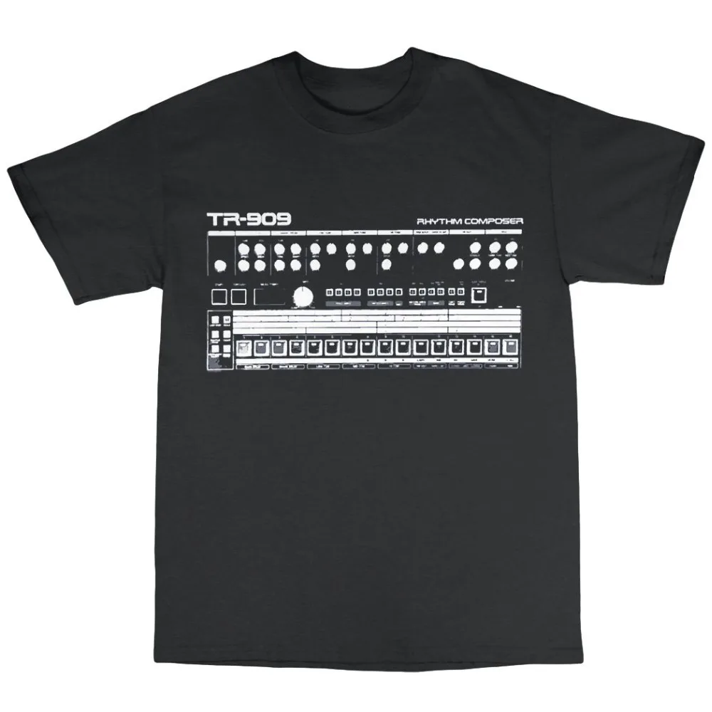 Tr-909 Inspired T-Shirt 100% C - Men'S Fashion Online 评论和价格