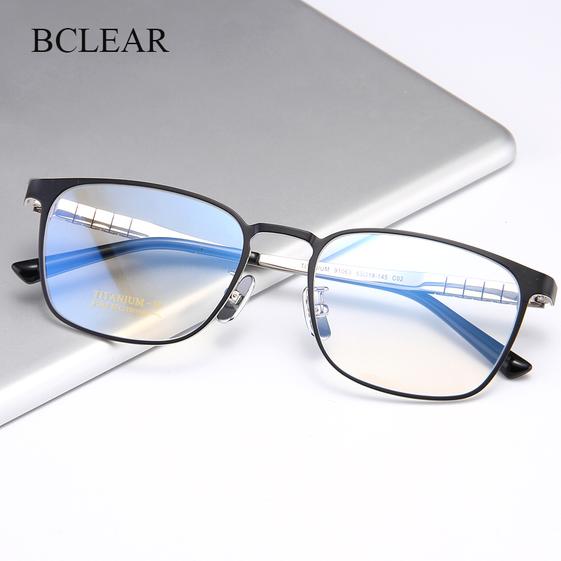 BCLEAR Pure Titanium Full Rim  - Men'S Fashion Glasses 2026 评论和价格