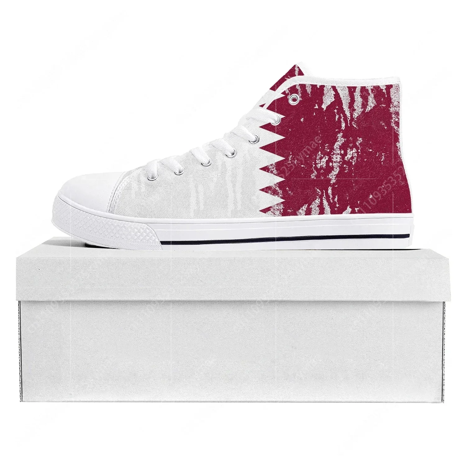 Qatar Flag High Top High Quali - Men'S Fashion Qatar 评论和价格